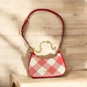 NEW Michael Kors cora shoulder handbag Crossbody MD pochette bag Bright White